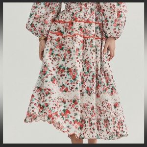 NWT LOVESHACKFANCY Saratoga Skirt (M)